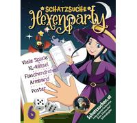 Hexen Schatzsuche Kindergeburtstag Spiele Unterhaltung ab 6 Jahren: Schnitzeljagd in der magischen Welt mit Hexen- Armband und kniffligen Rätseln für Junge & Mädchen