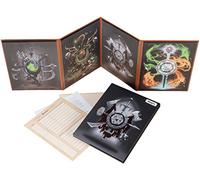 Hexers Game Master Screen - Dungeons And Dragons D&D DND DM Pathfinder Rpg Role Playing Compatible - 4 Customizable Panels - Inserts Included That Slide Into The Pouches - Dry Erase Tracker Sheet