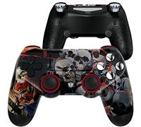 HEXGAMING SPIKE - 2 pulsanti posteriori, levette intercambiabili e trigger, compatibile con controller ps4 Pro con pagaie, fantasma di samurai