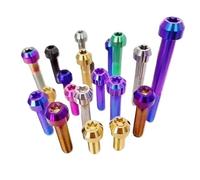 HEXHUASR 1 pz Bullone M4 M5 M6 M8 Testa Torx Interna Bulloni Ti Colorati Vite for Modifica Motore Bicicletta Dropshipping(Gloden,X 30MM_M6 1PC)