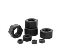 HEXHUASR 10/100 pezzi/lotto Dadi esagonali M2 M2.5 M3 M4 M5 M6 M8 M10 M12 M14 M16 M18 M20 M22 M24 M27 Dadi metrici in acciaio al carbonio ossido nero(M3 x100pcs)