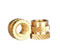 HEXHUASR 10-100 Pezzi M1.4 M1.6 M2 M2.5 M3 M4 M5 M6 M8 Dado a Inserto in Ottone a Caldo Inserti in Rame for stampaggio a Caldo Dado in Ottone a Doppia Spina(M3 (OD 4.2mm) 50pc)