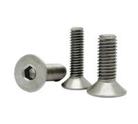 HEXHUASR 2-10 pz/Lotto DIN7991 M2 M2.5 M3 M4 M5 M6 M8 TA2 Vite a Testa Svasata Piatta con esagono Incassato(12mm)