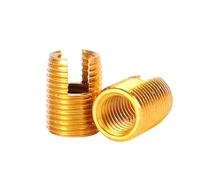 HEXHUASR 2/5/10 pezzi M2 M2.5 M3 M4 M5 M6 M8 ~M16 Inserto for riparazione filettatura in acciaio zincato/inossidabile Vite autofilettante con(Galvanized,M8xM12x15mm (5pcs))