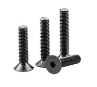 HEXHUASR 5-100 Pezzi M1.6 M2 M2.5 M3 M3.5 M4 M5 M6 M7 M8 Vite a Testa Svasata Piatta con esagono Incassato DIN7991 di Grado 10.9(18mm)
