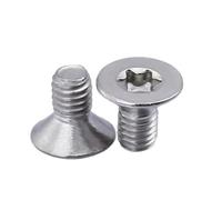 HEXHUASR 5 pezzi-100 Pezzi M1.4 M1.6 M2 M2.5 M3 M4 M5 M6 M8 304 Acciaio Inossidabile Torx a Sei lobi Testa Svasata Piatta bullone a Sei lobi(40mm)