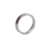 HEXHUASR Anello di dosaggio del caffè da 51/53/58 mm Anello di raccolta del caffè con portafiltro in lega di alluminio Previene la polvere volante Tè e caffè(Silver-58MM-)
