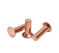 HEXHUASR GB869 Rivetti pieni a Testa Svasata in Rame DIN661 M3 M4 M5 M6(8mm)