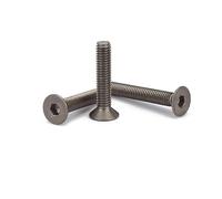 HEXHUASR Vite a Testa Piatta a Testa Svasata Esagonale Pura TA2 Gr2 M2 M2.5 M3 M4 M5 M6 M8(45mm)