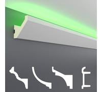 HEXIM LED stucco pacchetti risparmio - Illuminazione indiretta con PU soffitto trim, luce & opaco- (10m LED-14) Accessori decorativi da parete