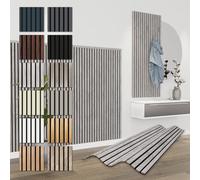 HEXIM Pannelli lamellari acustici 138,5x60cm Pannelli flessibili in MDF 8 pezzi