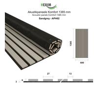 HEXIM Pannelli lamellari acustici 138,5x60cm Pannelli flessibili in MDF 4 pezzi