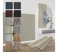 HEXIM Pannelli lamellari acustici 138,5x60cm Pannelli flessibili in MDF 4 pezzi