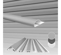 HEXIM Pannelli per facciate esterne, rivestimento per facciate, resistente agli agenti atmosferici, pannelli in plastica PVC U, rivestimento esterno della casa, resistente ai raggi UV (profilo di