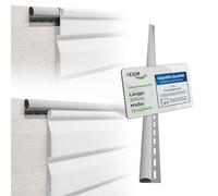 HEXIM Pannelli per facciate esterne, rivestimento per facciate, resistente agli agenti atmosferici, pannelli in plastica PVC U, rivestimento esterno della casa, resistente ai raggi UV (profilo di