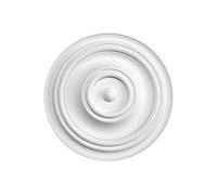 HEXIM Perfect stucco rosone - rosone a soffitto in schiuma rigida PU, robusto, elemento decorativo (B3072 - Ø 800 mm) Medaglione per lampadario decorazione interna