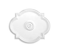 HEXIM Perfect stucco rosone - rosone a soffitto in schiuma rigida PU, robusto, elemento decorativo (B3073-610 x 520 mm) Medaglione per lampadario decorazione interna