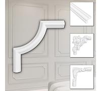 HEXIM Stucco decorativo in HDPS/PU bianco - Cornice in stucco decorazione da parete cornice per quadri - HCR listelli da parete (2 pezzi HCR518-1) cassette da parete telaio in stucco rivestimento a