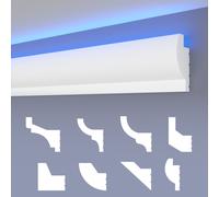 HEXIMO LED Profilo per giunti ombreggianti 10,2 m Set barra in stucco per ill...