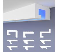 HEXIMO LED Profilo per giunti ombreggianti 10,2 m Set barra in stucco per ill...