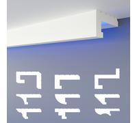 HEXIMO LED Profilo per giunti ombreggianti 10,2 m Set barra in stucco per ill...