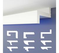 HEXIMO LED Profilo per giunti ombreggianti set da 1,7 m - Barra in stucco per...