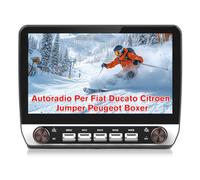 Hexinex 10.1 Pollici Android 13 Autoradio per Fiat Ducato Peugeot Boxer Citroen Jumper (2+64GB) con CarPlay Android Auto GPS BT WIFI FM RDS Comandi al volante (Pulsante ospite + Cornice)