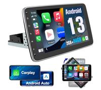 Hexinex 10.1 pollici Universale Autoradio 1 din Android 13 (2+64GB) Car Radio con CarPlay/Android Auto GPS Bluetooth WIFI FM RDS (Schermo ruotabile)