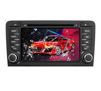 Hexinex 7 Pollici Autoradio 2 DIN per Audi A3 S3 RS3 8P 2006-2012 Car Radio con Lettore CD Funzione SD USB DAB Bluetooth MirrorLink Controllo del volante (Wince 6.0)