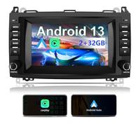 Hexinex Android 13 Autoradio Carplay Android Auto per Mercedes Benz Vito Viano/Sprinter W639 W245/Classe B/Classe A W169 7 Pollici Car Radio Bluetooth FM RDS Comandi al volante