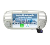 Hexinex Autoradio per Fiat 500 (2007-2015) Android 13 Car Radio (2+64GB) con CarPlay Android Auto GPS BT Comandi al Volante FM RDS + Fotocamera Posteriore