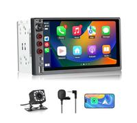 Hexinex Universale Autoradio 2 DIN con Schermo Wireless CarPlay & Android Auto Bluetooth FM GPS USB Tipo-C Comandi al volante