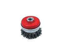 hexoutils hx50328 Spazzola Rotante setole intrecciati in acciaio, variabile, 80 mm