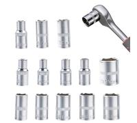 Hexs Hex Bit Socket Set | 1/4-Inch 4mm-14mm Ratchet Wrench Hex Head Kit | M | Mechanic Drive Socket Set For Technicians Home Industry Roadside Workshop Garage Automotive Vehicle Maintenance Tool: Enginee