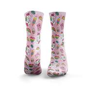 HEXXEE Calzini Tie Dye Unicorno, Multicolore, S Donna
