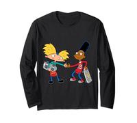 Hey Arnold e Gerald W/Skateboards Checker Board Maglia a Manica