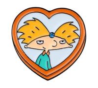 Hey Arnold! - Spilla a forma di cartoni animati anni '90, per zaino, abbigliamento e bigiotteria, normale, Metallo non prezioso