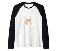 Hey Boba Tea Carino Boo Bubble Milk Tea Halloween Boba Tea Maglia con Maniche Raglan