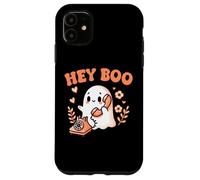 Hey Boo Ghost Girl Calling Phone Halloween Spooky Boo Jee Custodia per iPhone 11