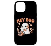 Hey Boo Ghost Girl Calling Phone Halloween Spooky Boo Jee Custodia per iPhone 14