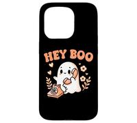 Hey Boo Ghost Girl Calling Phone Halloween Spooky Boo Jee Custodia per iPhone 15 Pro