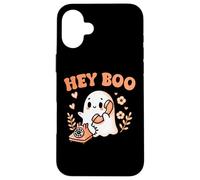 Hey Boo Ghost Girl Calling Phone Halloween Spooky Boo Jee Custodia per iPhone 16 Plus