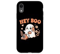 Hey Boo Ghost Girl Calling Phone Halloween Spooky Boo Jee Custodia per iPhone XR