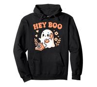 Hey Boo Ghost Girl Calling Phone Halloween Spooky Boo JEE Felpa con Cappuccio