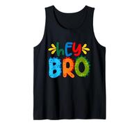 Hey Bro, Little Bro, Best Brother Ever Novelty Graphic Cool Canotta
