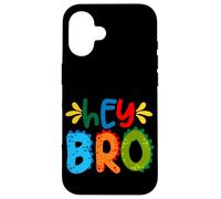Hey Bro, Little Bro, Best Brother Ever Novelty Graphic Cool Custodia per iPhone 16