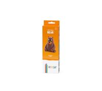 Hey Clay Bear, Pasta modellabile Small Set Orso. Argilla da Modellare per Bambini in Confezione Piccola da 1 Soggetto con 3 Colori. Set Personaggio Orso Bruno, Foresta. con App interattiva. Atossica