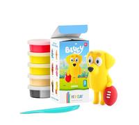 HEY CLAY Bluey & Friends - Confezione da 5 scatole di argilla secca all'aria aperta, con istruzioni interattive, colore: Lucky)