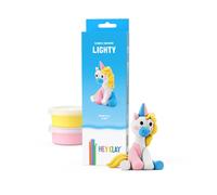 HEY CLAY Rainbow Unicorns - Kit di argilla per bambini che si asciugano all'aria