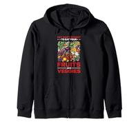 Hey Don't Forget To Eat Your Fruits And Veggies Felpa con Cappuccio